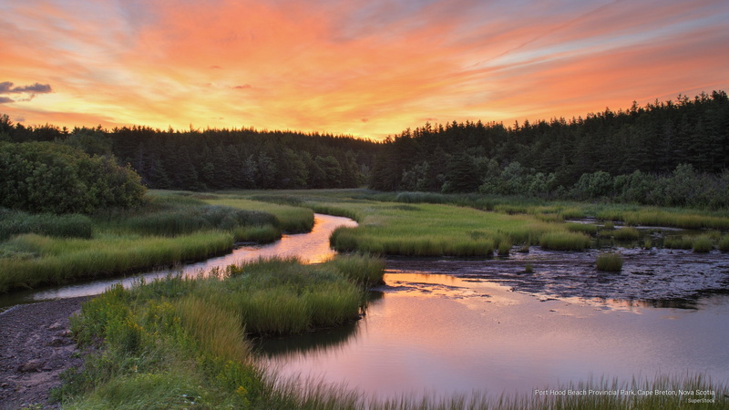 hood, nova, breton, provincial, beach, cape, Sunrises/Sunsets, scotia, port, 2K, park