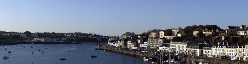 goyen, built structure, panoramic, port breton, yacht, water, travel destinations, city, clear sky, sky, house, residential district, side, outdoors, port