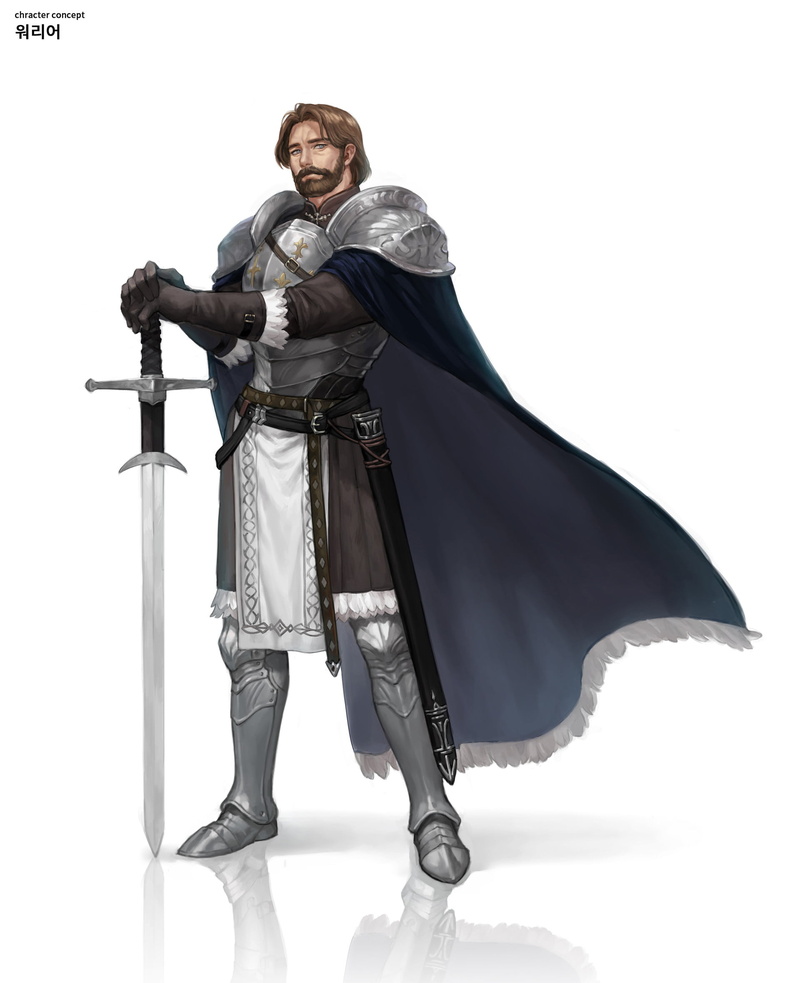 1080P, cape, white, armor, beard, drawing, reflection, short hair, men, belt, warrior, weapon, steel, brunette, knight, sword