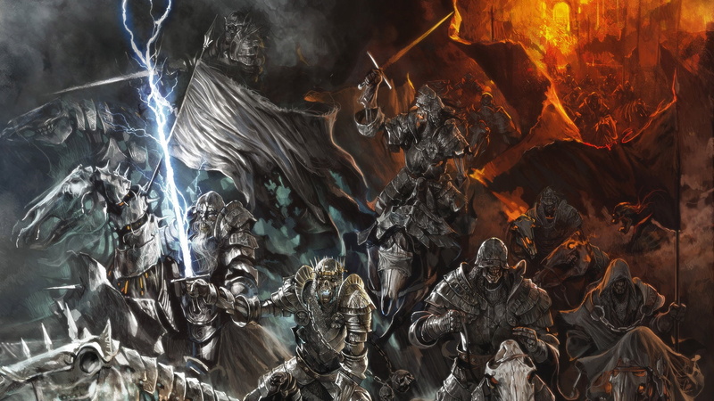 weapons, soldiers, 1080P, armor, horses, Dark, undead, death, horror, Skeletons, Horsemen, swords, fantasy, Dead, army
