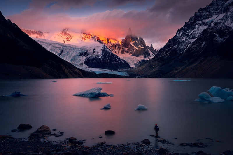 Before sunrise, 1080P, Cerro Torre, mountain, patagonia