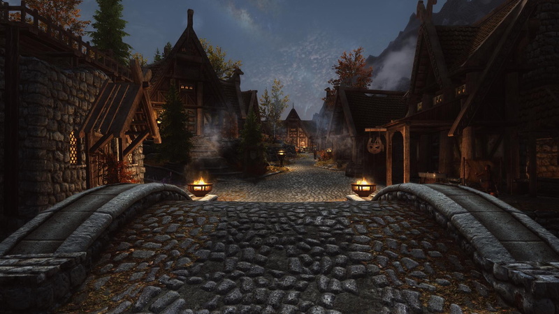 SLMP, The Elder Scrolls V: Skyrim, screen shot, video games, Whiterun, RPG, 1080P