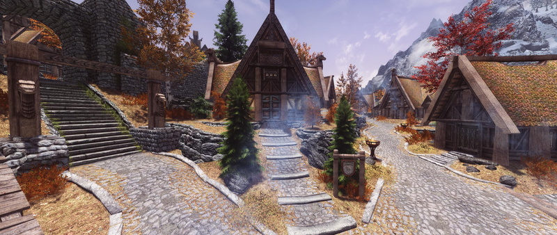 wide, ultra, Whiterun, 2K, SLMP, The Elder Scrolls V: Skyrim, Bethesda Softworks