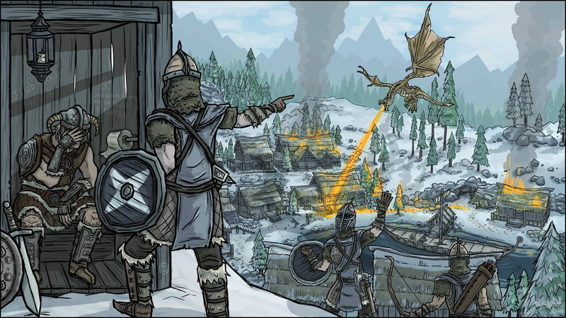 1080P, building exterior, The Elder Scrolls V, creativity, craft, sculpture, reflection, glass - material, male likeness, nature, built structure, representation