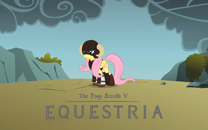 parody, ponies, pony, dragonborn, 1080P, fluttershy, friendship, magic