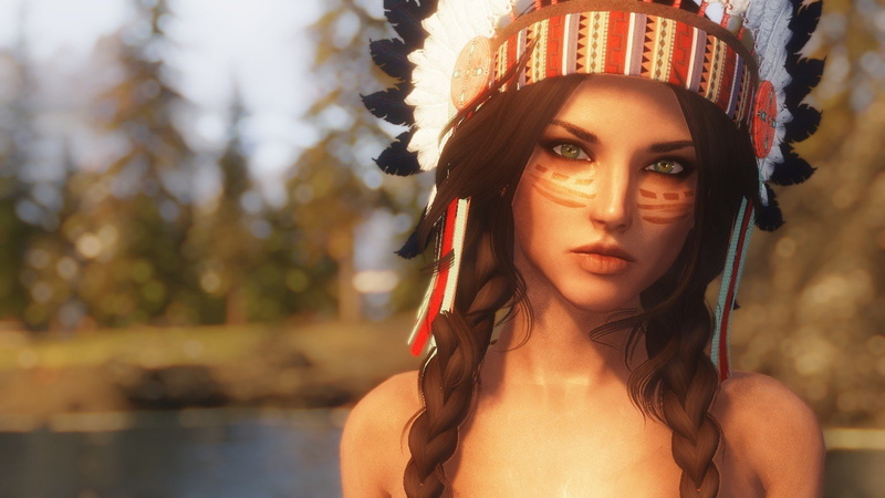 720P, girl, enb, the, tesv, elder, skyrim, scrolsl, native