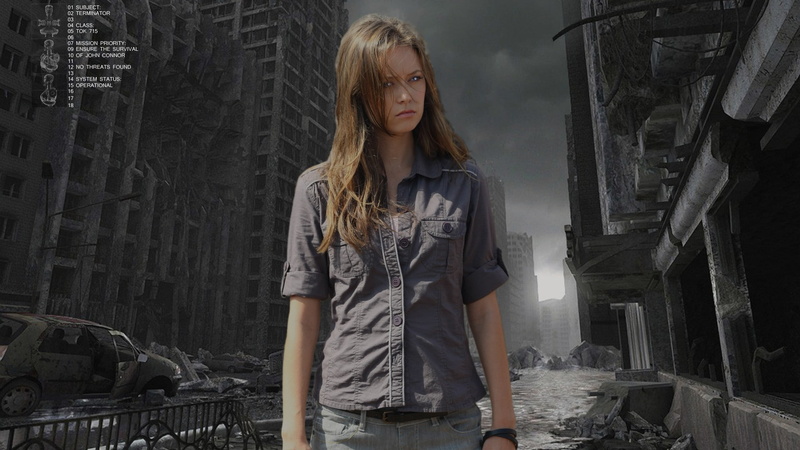 standing, Terminator, architecture, real people, looking, young adult, casual clothing, deterioration, Summer Glau, one person, hairstyle, young women