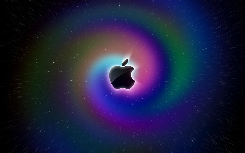 emotion, star - space, 720P, beauty in nature, no people, sky, illuminated, light - natural phenomenon, futuristic, Apple, stars, purple, silhouette, galaxy