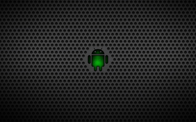 2K, logo, dark, google, Android, robot