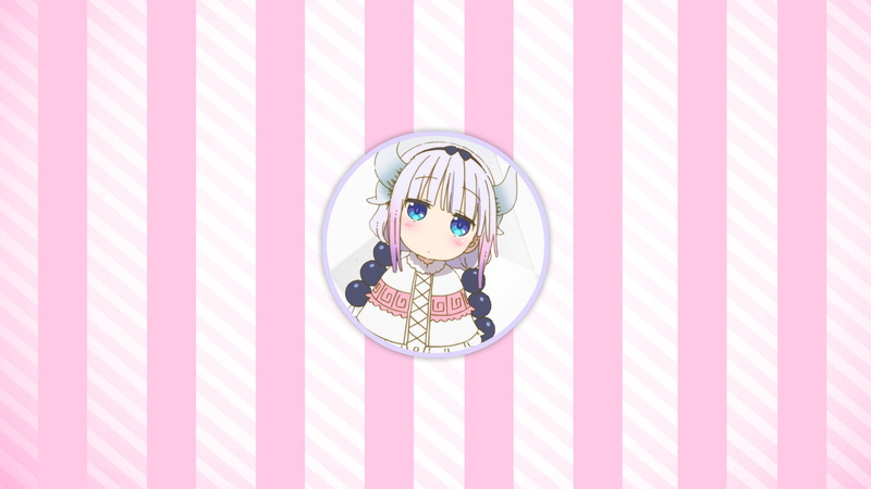 lines, 1080P, Kanna Kamui (Kobayashi-san Chi no Maid Dragon), Miss Kobayashis Dragon Maid, picture-in-picture