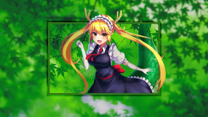 fashion, green, green color, real people, looking at camera, Kobayashi-san Chi no Maid Dragon, women, hairstyle, Tohru (Kobayashi-san Chi no Maid Dragon)