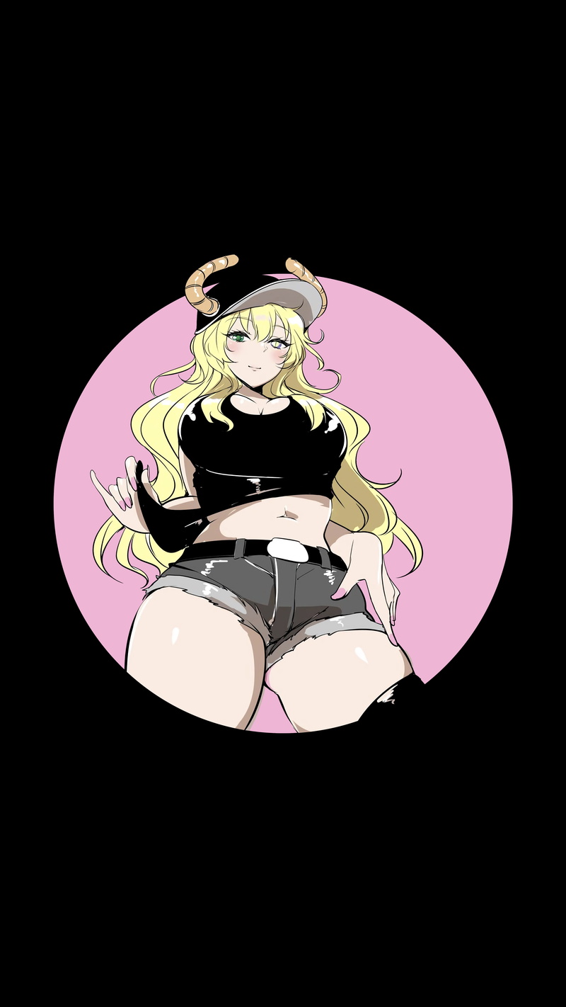 simple background, high angle view, black color, geometric shape, copy space, food and drink, studio shot, Kobayashi-san Chi no Maid Dragon, clothing, food