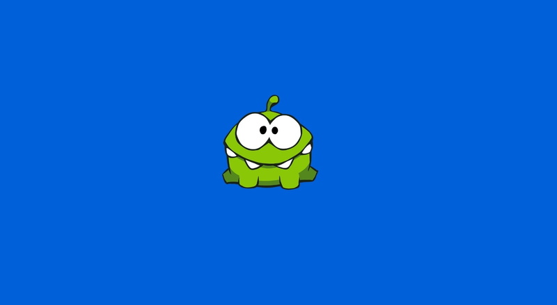 copy space, om nom, nature, 1080P, human representation, colored background, art and craft, anthropomorphic smiley face, single object, sky, blue background