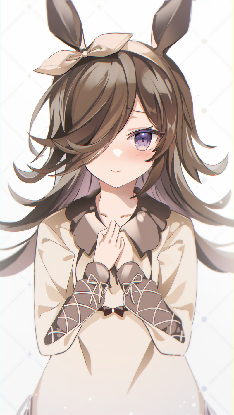vertical, Rice Shower (Uma Musume), animal ears, head band, hair band, 4K, anime, hair over one eye, Uma Musume Pretty Derby, anime girls