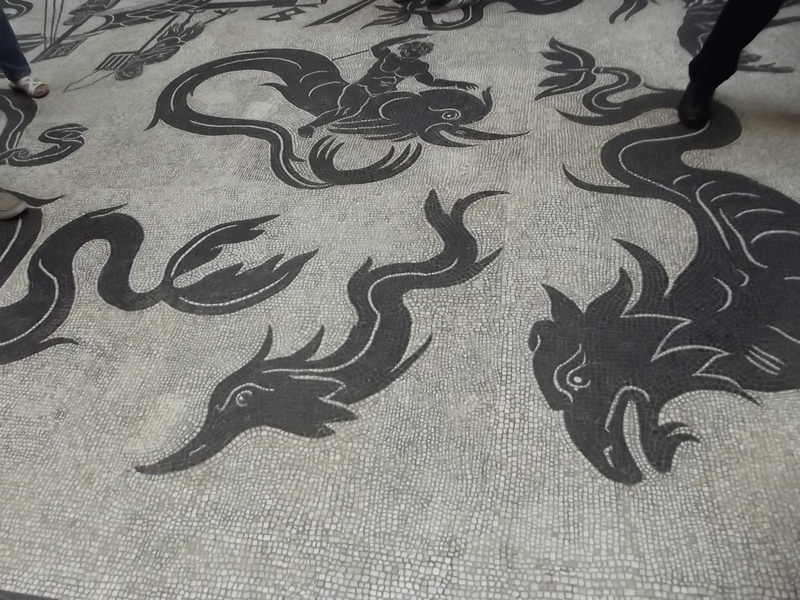 area, print, indoors, design, black, 1080P, nature, floral pattern, green, dragon, mural, rug, pattern, art and craft, day, Rome, high angle view, trees