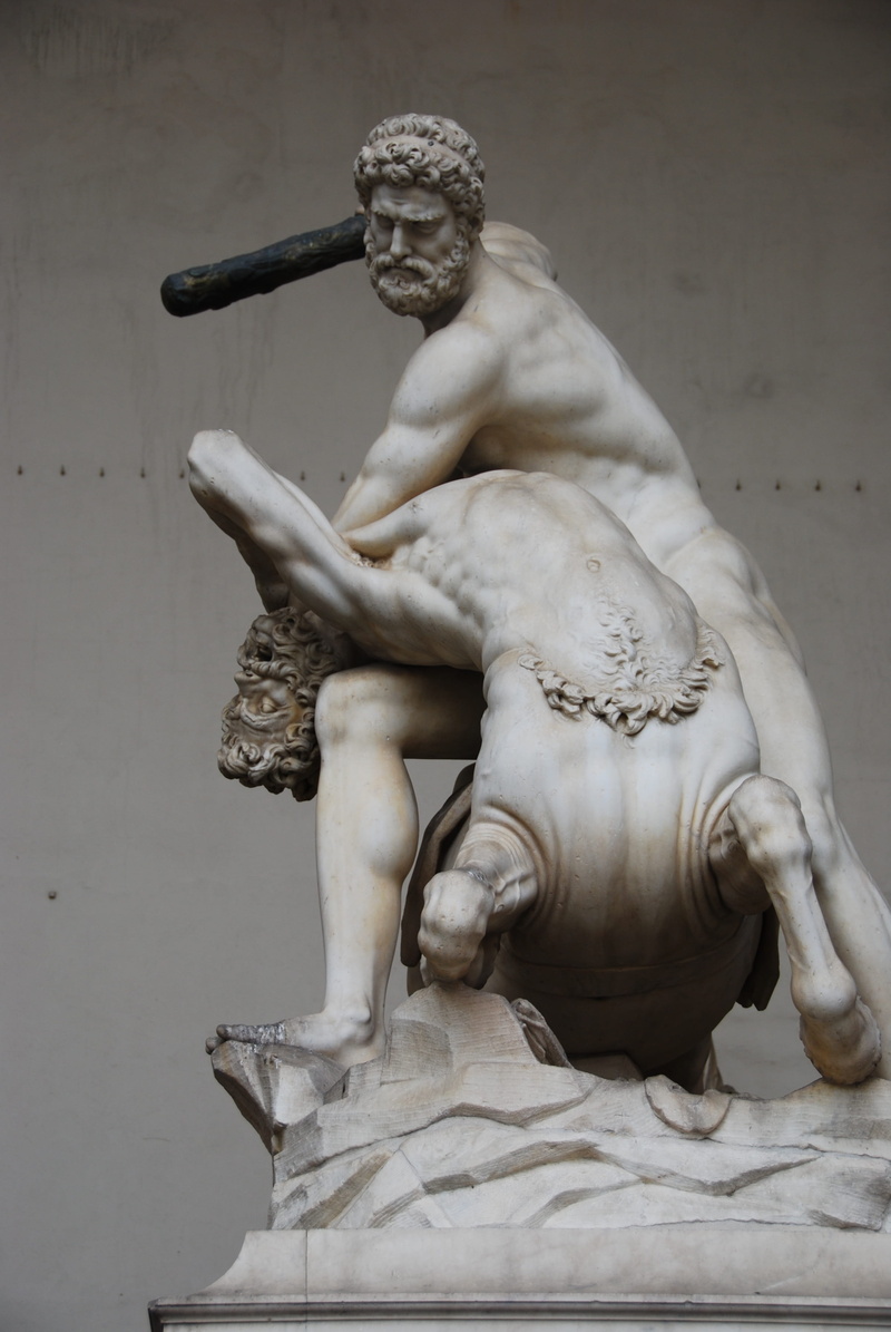 Hercules, renaissance, Florence, indoors, Giambologna, statue, architecture, art and craft, Centaur, history, creativity, fine art statue, tuscany, italy