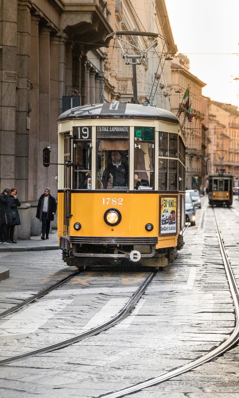 city street, railroad track, architecture, transportation, track, land vehicle, traditional, italian, building exterior, trolley, travel, incidental people