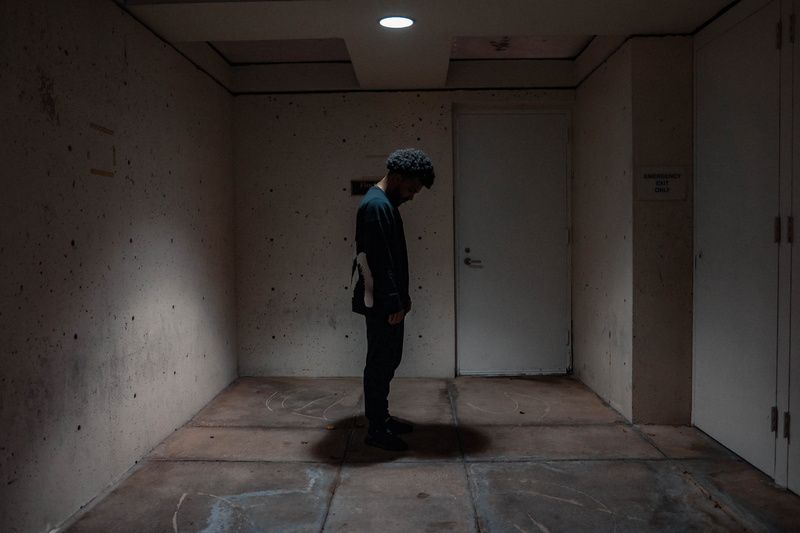 tampa, night, soundcloud rapper, contemplation, depression - sadness, artist, building, aftrrparty, standing, dark, rear view, built structure, right here