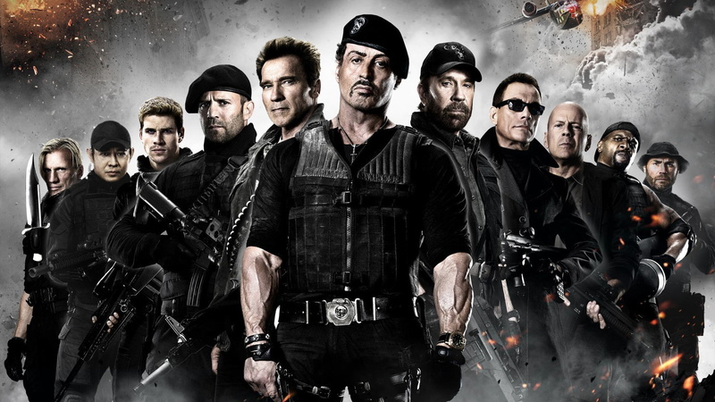 Bruce Willis, Jason Statham, The Expendables 2, Arnold Schwarzenegger, Sylvester Stallone, 1080P, movies