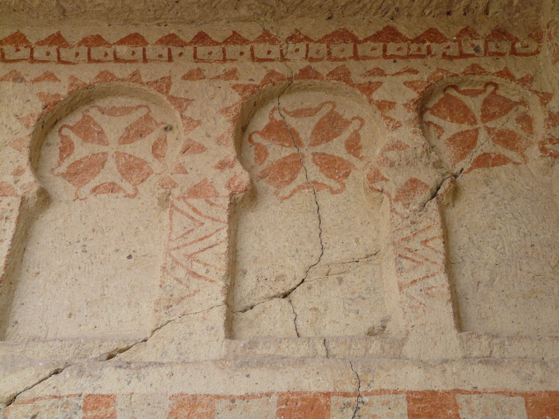 göreme, chapels, built structure, world heritage, christian, art and craft, no people, floral pattern, byzantine, 2K, pattern, orthodox, christianity