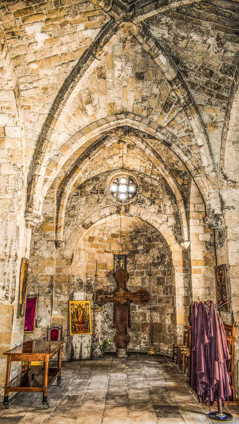 cyprus, gothic Style, place of worship, religion, cathedral, Church, historical, history, Orthodox, built structure, spirituality, ceiling, building, kiti