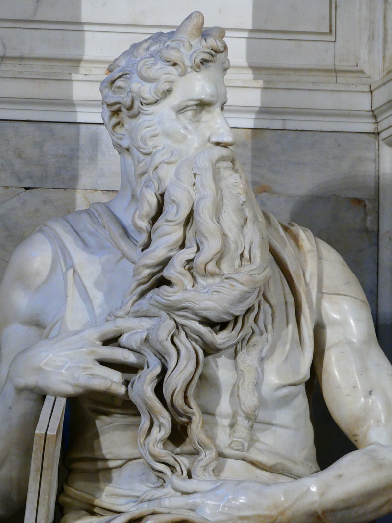 no people, the past, moses, architecture, tomb, built structure, michelangelo, carving - craft product, male likeness, creativity, pope julius ii, female likeness