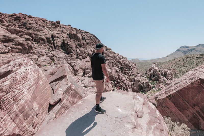 nevada, sky, climb, lifestyles, wilderness, hike, one person, scenics - nature, red rock, beauty in nature, moses vega, nature, 5K, day, rock - object