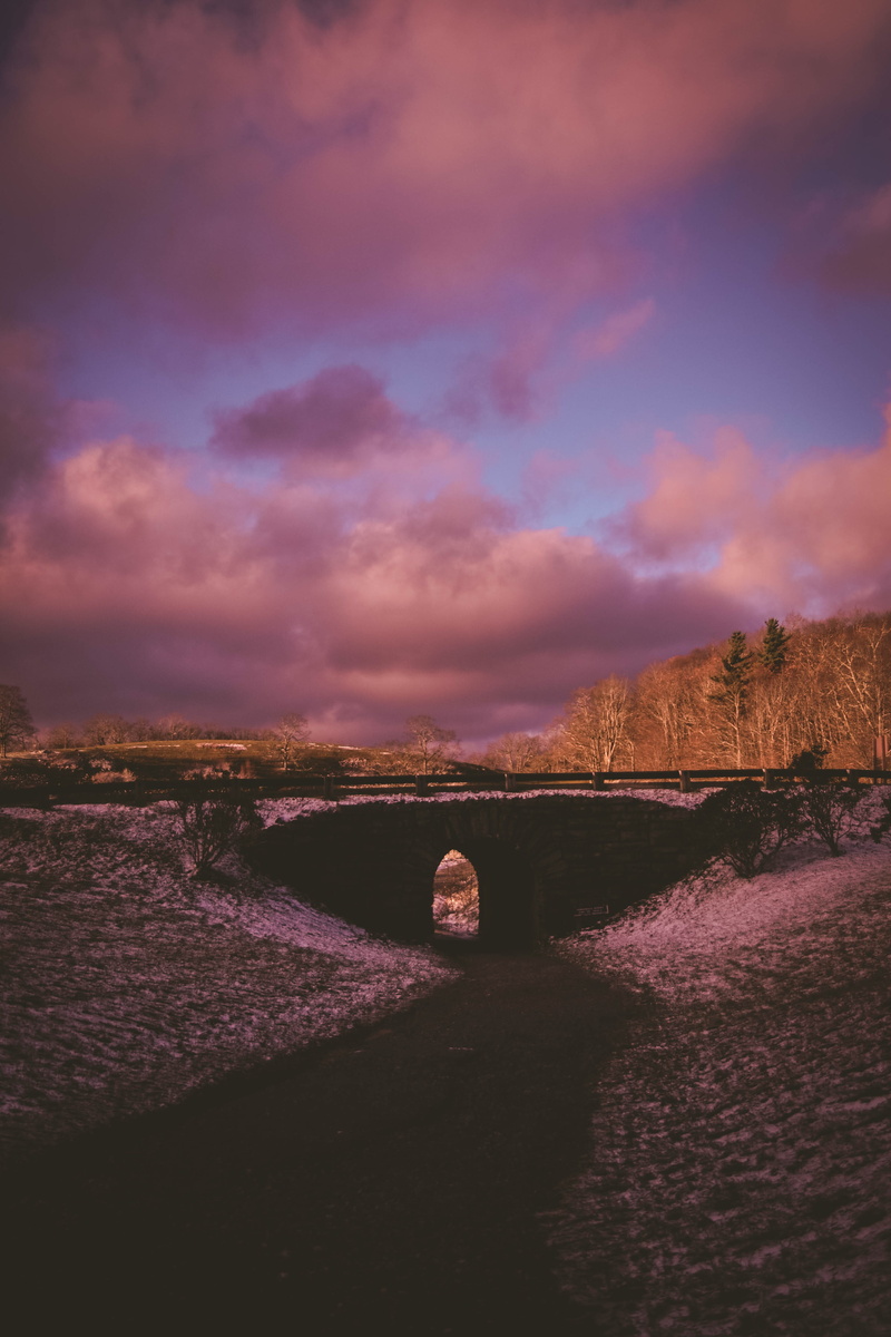 built structure, arch, 4K, land, moses h cone memorial park, outdoors, architecture, solid, blowing rock, north carolina, sunset, moses cone manor, nature