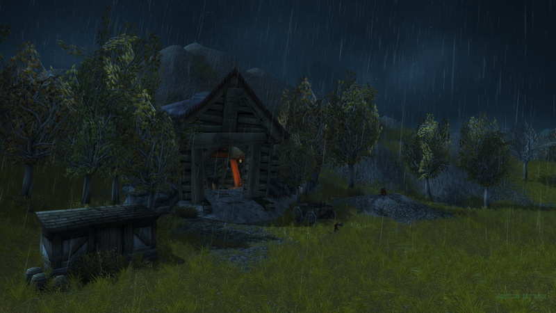 kobolds, 1080P, screen shot, Leveling Zone, Alliance, PC gaming, rain, mine shaft, Westfall, storm, World of Warcraft