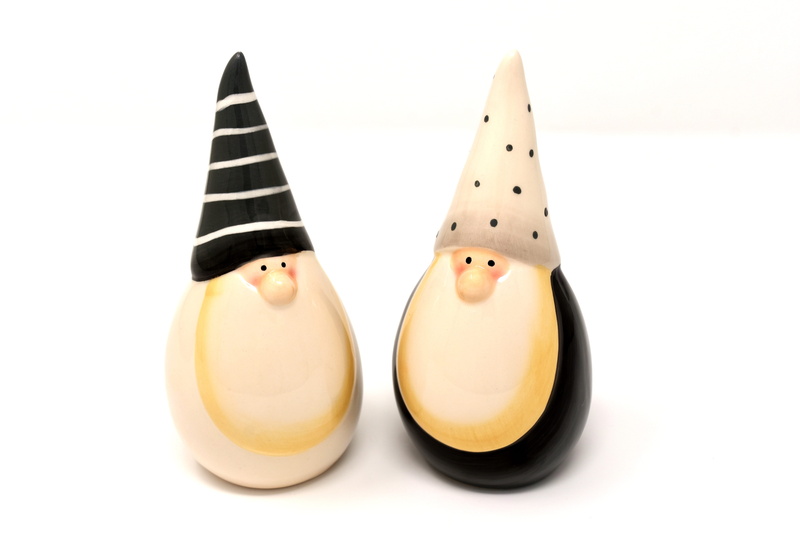 celebration, food and drink, beige, smiling, healthy eating, funny, close-up, three objects, are, two objects, gnome, christmas, 5K, two, ceramic, food