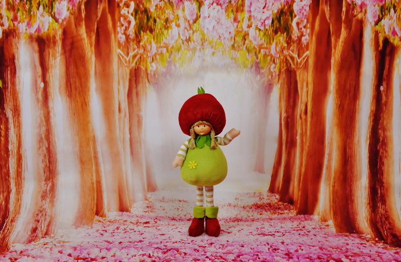 doll, beauty in nature, funny, belief, plant, flowers, cute, one person, multi colored, real people, creativity, 5K, nature, spring imp, forest, day, figure