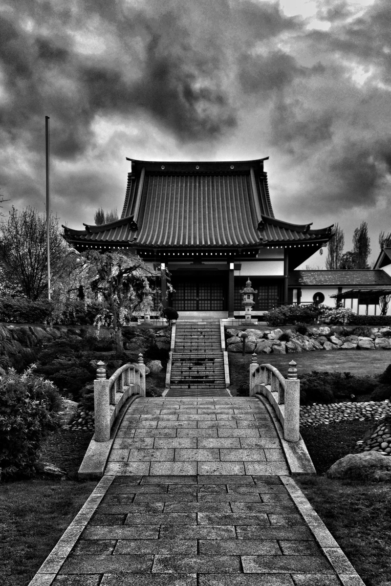 the way forward, footpath, house, culture, landmark, traditional, japan, travel destinations, spirituality, cloud - sky, eko, place of worship, tree, religion