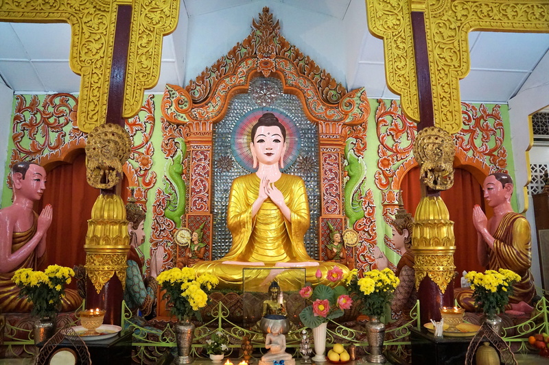 idol, head, god, building, male likeness, girl, holidays, hobby, ornament, gold, plant, reclining buddha temple, painting, artistically, travel, penang