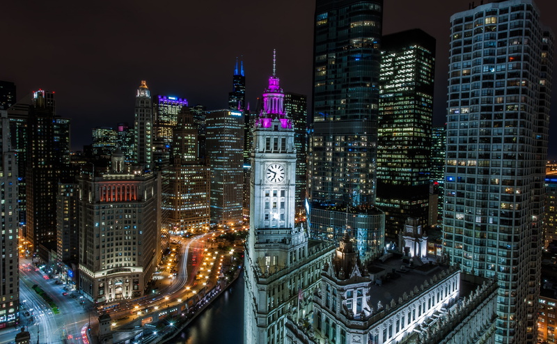 Illinois, Chicago, Holiday, tribune, Vacation, City, tourism, bridge - man made structure, transportation, travel destinations, Tour, 4K, Veranda, built structure