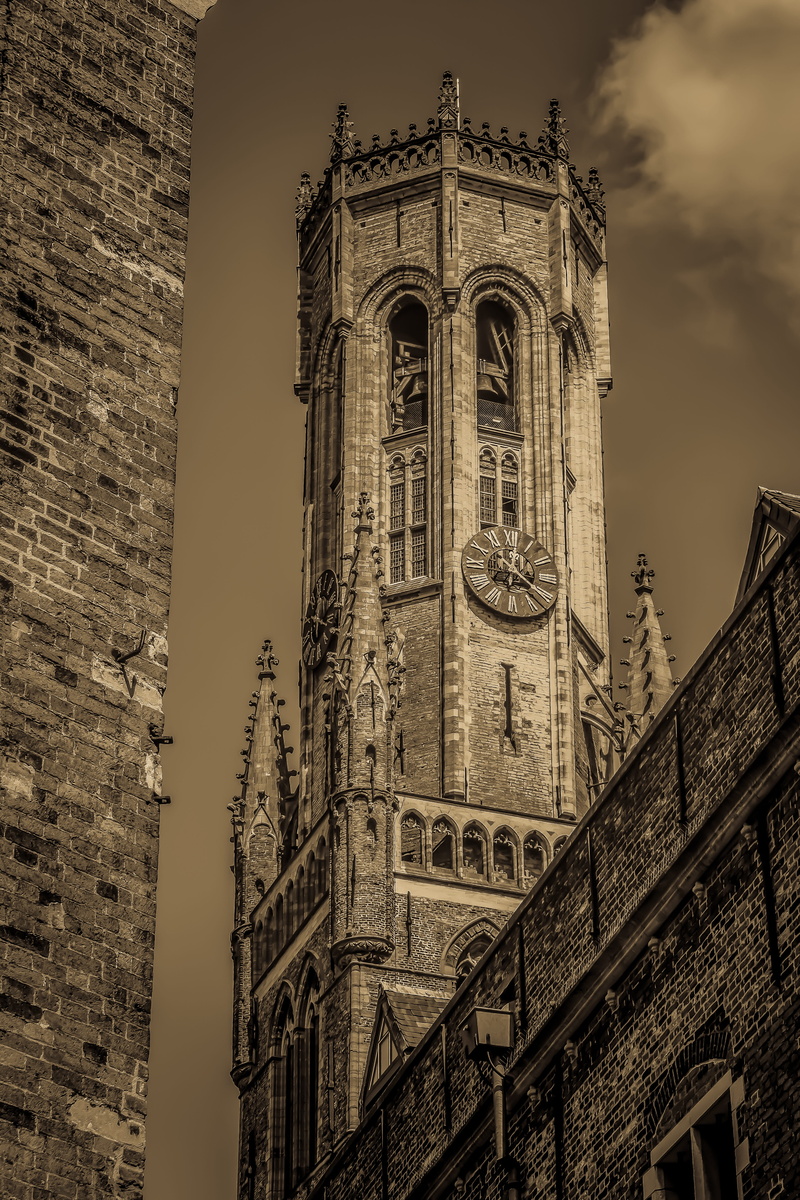 nature, travel destinations, belfry, building exterior, low angle view, place of worship, brugge, no people, arch, gothic style, tourism, built structure