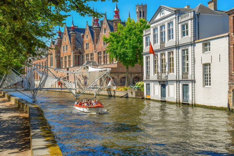 water, building, architecture, river, mode of transportation, nautical vessel, flanders, picturesque, historical, built structure, city, belgium, canal