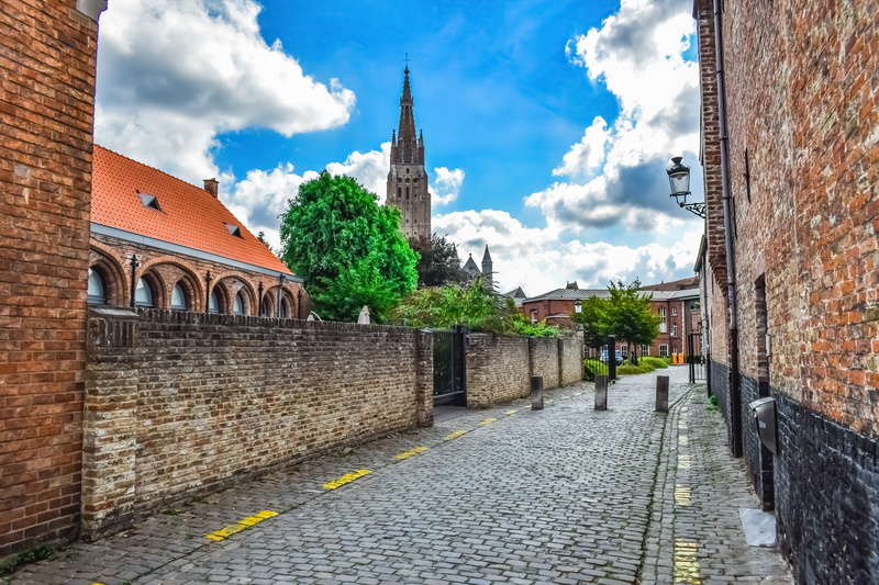 5K, cloud - sky, the way forward, sky, street, paving stone, travel destinations, architecture, belief, clouds, spirituality, building exterior, place of worship