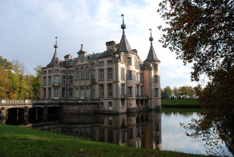 building, Poeke Castle, Belgium, house, 2K, mansions