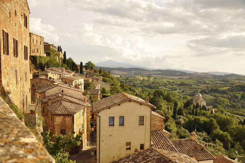 cloud - sky, outdoors, townhouses, monument, house, view, 4K, no people, residential district, summer, montepulciano, nature, holiday, architecture, mountain