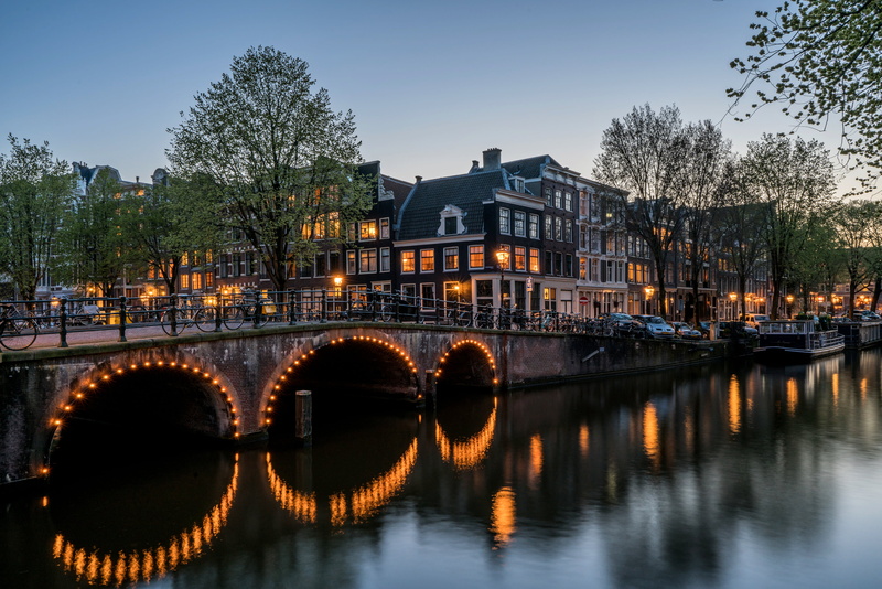 4K, street Light, row House, famous Place, sky, city Life, cultures, dutch Culture, structrues, transportation, built Structure, tourism, town, europe