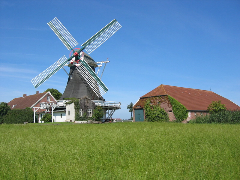 landscape, old, netherlands, plant, wind power, farm, rural Scene, wind Turbine, outdoors, architecture, land, agriculture, alternative energy, Homestead