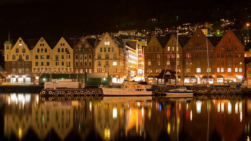 germany, residential Building, dutch Culture, evening, famous Place, nightlife, no people, arts culture and entertainment, built Structure, street, harbor