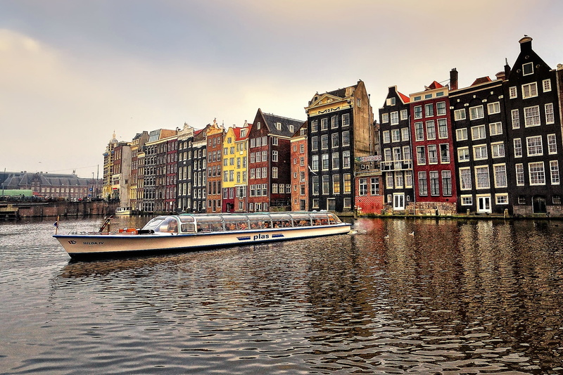 waterfront, outdoors, tourist, amsterdam, dusk, house, mode of Transport, nautical Vessel, urban Scene, mode of transportation, cultures, street, hamburg - Germany