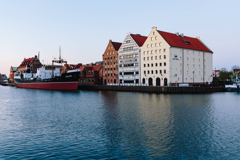 river, no people, built Structure, Poland, harbor, nautical Vessel, outdoors, house, reflection, Gdansk, nature, architecture, old town, passenger craft