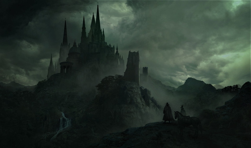 mist, Mythic Games, horror, castle, Moon, 1080P, moonlight, dark, Solomon Kane