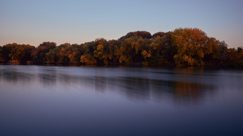 autumn, fall foliage, nature, sky, boxer shorts, waterfront, landscape, tranquility, tree, trees, non-urban scene, change, growth, tranquil scene, no people