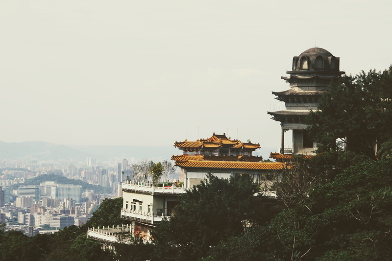 clear sky, beijing, View, china - East Asia, city, place of worship, Taipei, palace, tourism, pagoda, tree, Taipei 101, cultures, religion, 4K, Taiwan