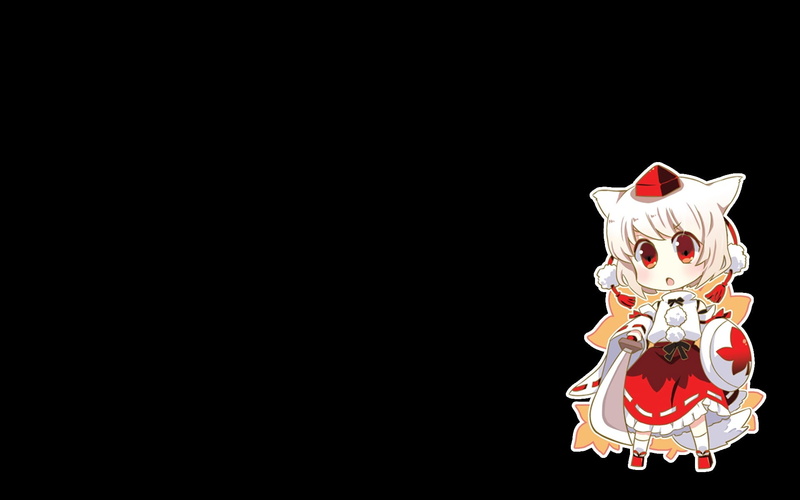 celebration, minimalism, low angle view, no people, chibi, copy space, manga, dragon, black background, edit, animal representation, Inubashiri Momiji