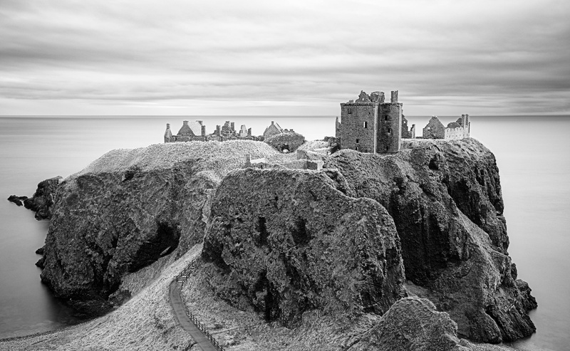 Distance, longexposure, Elegance, water, unitedkingdom, dunnottarcastle, photo, lightanddark, aberdeenshire, scenics - nature, naturehappens, Tranquil