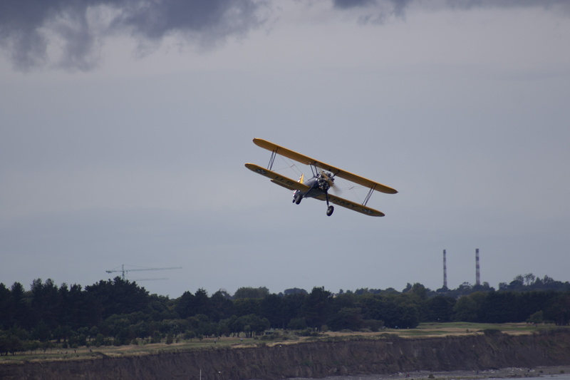 transportation, aircraft, ireland, motion, tree, day, nature, bray, flying, mid-air, propeller, plant, performance, sky, aerobatic, wicklow, airshow, acrobatic